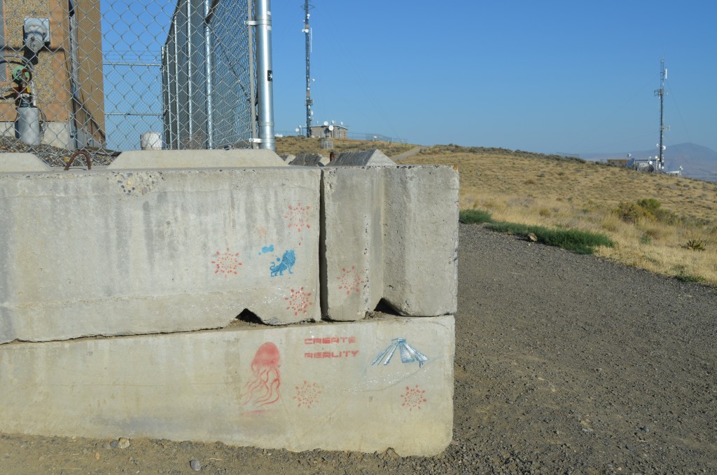 Graffiti at the top of Badger.  (click to enlarge)