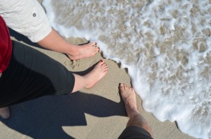 Our First Time Touching the Atlantic Ocean