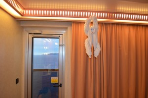 Towel Creations on the Carnival Glory Cruise Ship