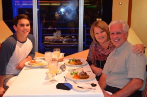 Dinner on the Carnival Glory