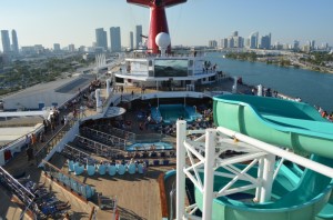 The Lido Deck Already Hopping Before We Left Port