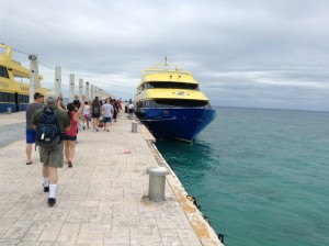 Our Boat from Cozumel to Playa del Carmen and Back