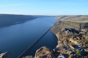 The "Yellipit" area along the Columbia River from the top of Wallula Gap