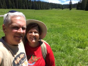 Government Meadows on the Pacific Crest Trail (PCT) at Naches Pass with Denise