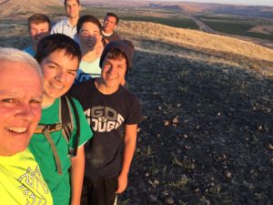 Prep hike on Candy Mountain. Aug. 3, 2016