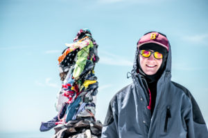 Andrew on the summit of Mount Adams