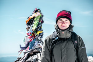 Chris on the summit of Mount Adams