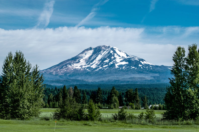 Mount Adams from Trout Lake Road, USA