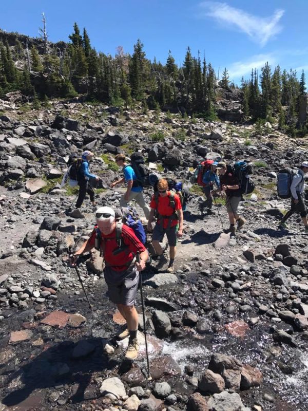 Paul, Layton, Billy, Carter and more at the Morrison Creek Crossing on Mt. Adams
